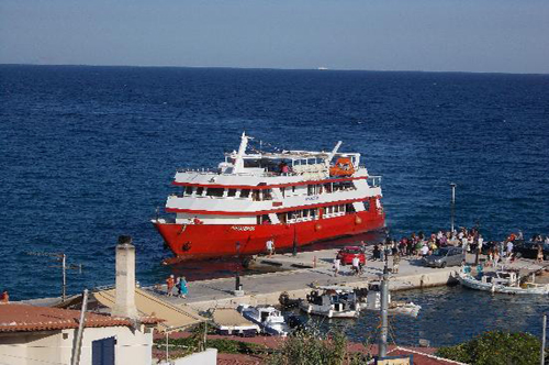 Agia Marina`s port